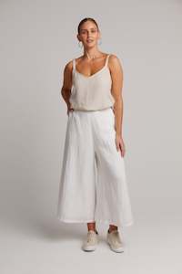 Womenswear: Studio Crop Pant- Salt