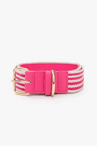 Sadie Stripe Belt - Pink