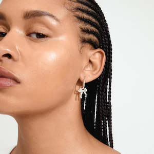 Cassian Recycled Hoop Earrings - Silver Plated