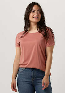 Womenswear: MSCH Fenya Modal Tee - Brick Dust