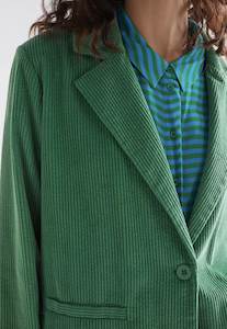 Womenswear: ELK Rhes Cord Blazer - Sea Green