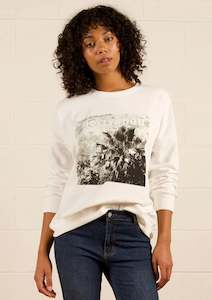 Womenswear: Amara Slouch Sweat - Hollywood White