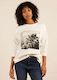 Amara Slouch Sweat - Hollywood White