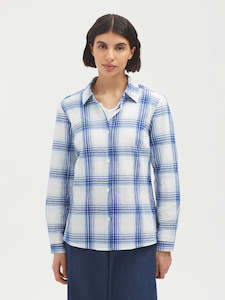 Checked Cheesecloth Shirt