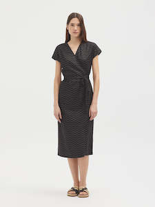 Jacquard Wrap Dress