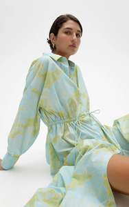 Womenswear: Isla Shirt Dress - Ocean Bloom