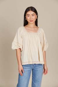 Womenswear: Fleur Top - Canvas