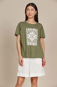 Womenswear: Esme T-Shirt - Olive