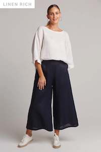 Studio Crop Pant- Navy