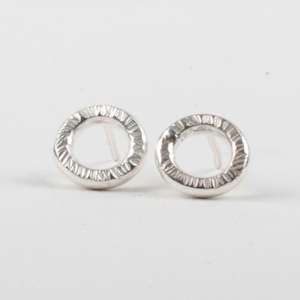 Hoop Studs - Silver