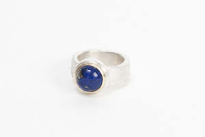 Gold Top Cocktail Ring - Lapis Lazuli