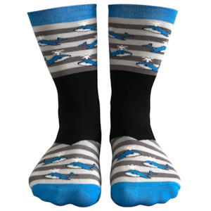 Socks: UK Hidden Whales (Size M)