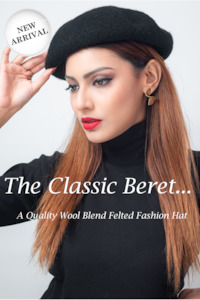 Womenswear: D0013 Classic French Wool Beret