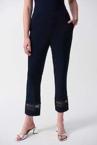 Womenswear: 251160 Straight 7/8 Pants With Guipure Detail