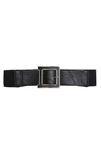 A25602U Leather D Stretch Elastic Waist Belt