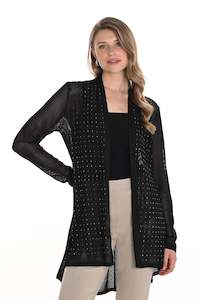 Womenswear: 256713U Shimmer Knit Long Line Cardi