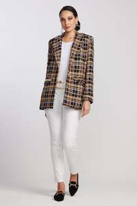 8881 Boucle Check Blazer