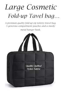 D0027 Premium Fold-up Cosmetic Travel Bag