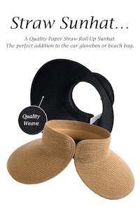 Womenswear: D0018  Roll-up  Straw Sunhat