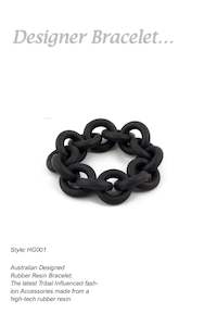 HG001 Chain Link Rubber Resin Bracelet