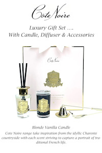 Cote Noire Luxury Diffuser, Candle & Accessories Gift Set