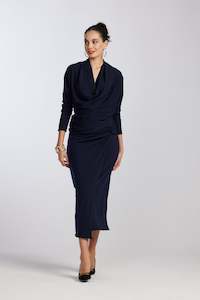 8792M Merino Twist Wrap Skirt