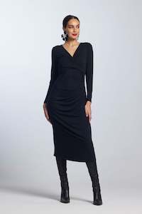 Womenswear: 8788 Side Gather Crossover Dress