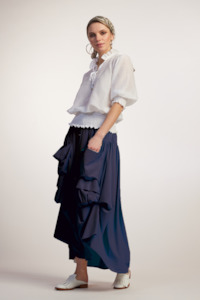 Womenswear: 9036 Microjersey Button Pocketed Skirt