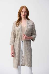 Womenswear: 251929 Pointelle Long Line Cardigan