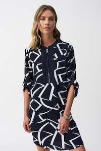 Womenswear: 251143 Geometric Print Straight Dress