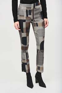 Womenswear: 243299  Abstract Print Straight Pull-On Pants