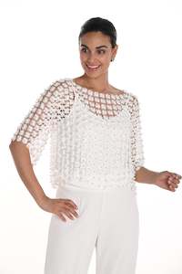 Womenswear: 258727U Pearl Crochet Coverup