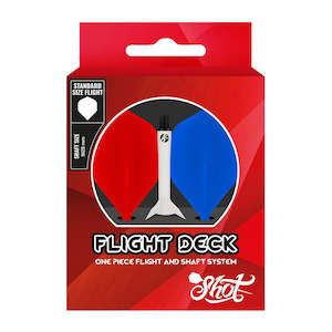 Flight Deck-One Piece Dart Flight and Shaft System-Tricolor