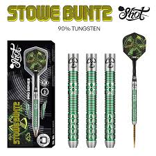 Frontpage: Pro Series-Stowe Buntz 2 Steel Tip Dart Set-90% Tungsten Barrels