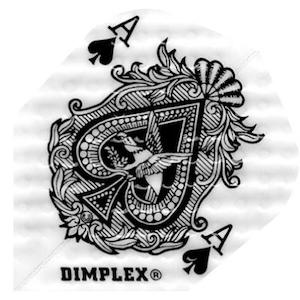 Harrows Flights: Harrows Dimplex - Ace of Spades - Small Standard Flights