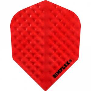 Harrows Flights: Harrows Dimplex - Plain Red - Small Standard Flights