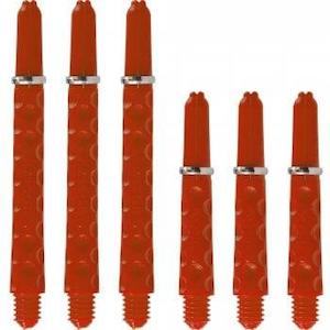 Harrows Stems: Harrows Dimplex Shafts - with Rings - Red