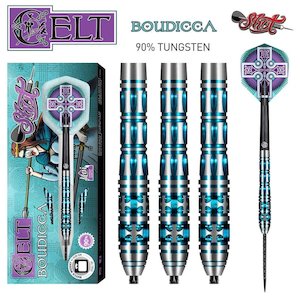 Shot Celt Boudicca Steel Tip Dart Set-90% Tungsten Barrels