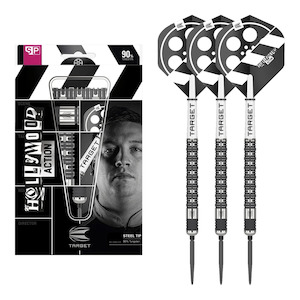 Chris Dobey Hollywood Action Swiss Point - 90% Tungsten Steel Tip Darts