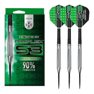 Dimplex S3 Tapered Profile - 90% Tungsten Steel Tip Darts