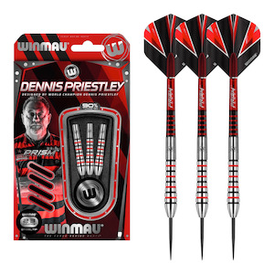 Dennis Priestley - 90% Tungsten Steel Tip Darts