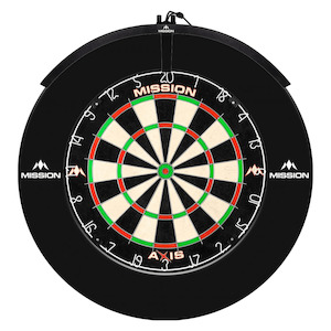 Dartboards Accessories: Axis Dartboard, Surround & Light Bundle