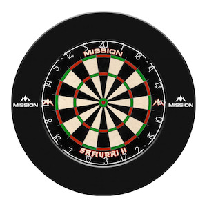 Samurai II Dartboard & Surround Bundle