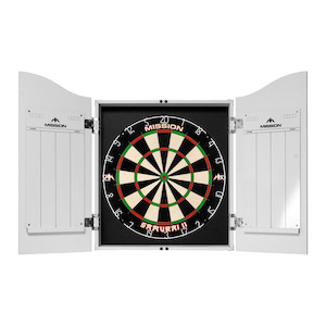 Samurai II Dartboard & Cabinet Bundle