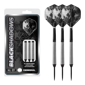 Black Shadow V2 M4 - 90% Tungsten Steel Tip Darts