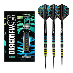 Dragonfly 95 Black Tapered - 95% Tungsten Steel Tip Darts