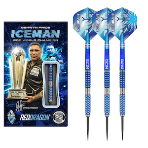 Gerwyn Price Glacier - 90% Tungsten Steel Tip Darts