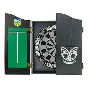 Official NRL Dartboard, Cabinet & Darts - Complete Darts Set