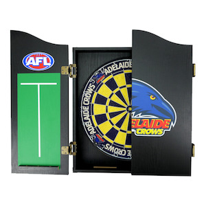 Official AFL Dartboard, Cabinet & Darts - Complete Darts Set