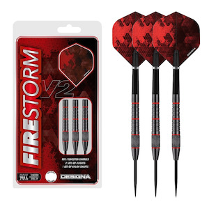 Firestorm V2 Knurled - 90% Tungsten Steel Tip Darts